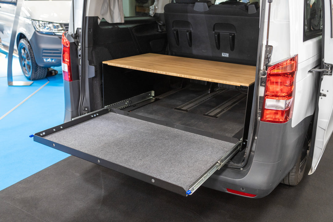 Heckablage und -auszug – Mercedes V-Klasse, Marco Polo, Pössl Vanstar