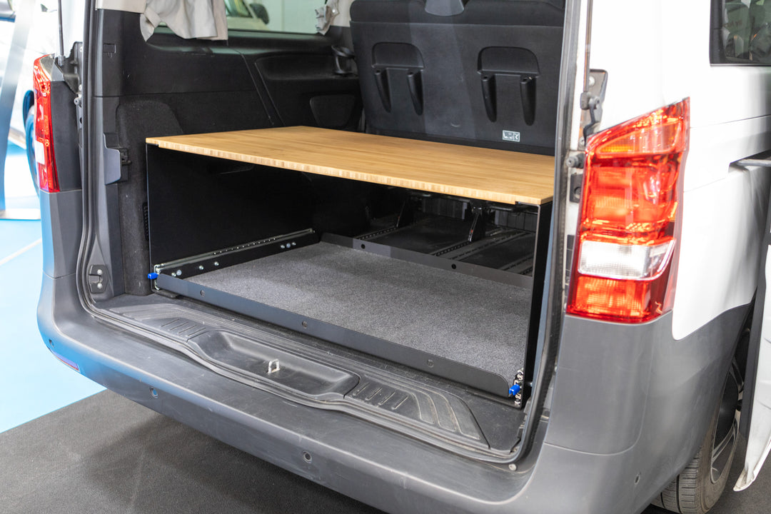 Heckablage und -auszug – Mercedes V-Klasse, Marco Polo, Pössl Vanstar