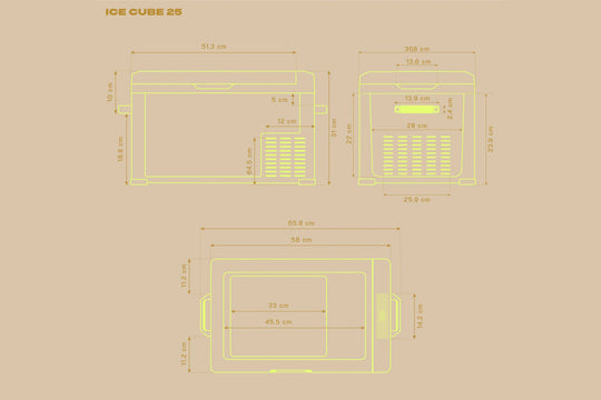 Maentum IceCube 25 - Kompressor-Kühlbox