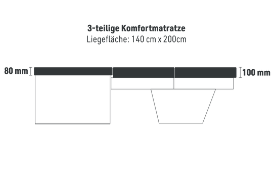 Heckablage mit -auszug – VW T5/6/6.1 California Beach (2er Bank)