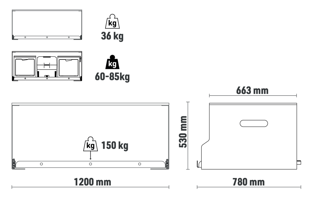 Heckablage und -auszug – VW T5/6/6.1 Multivan/Beach California